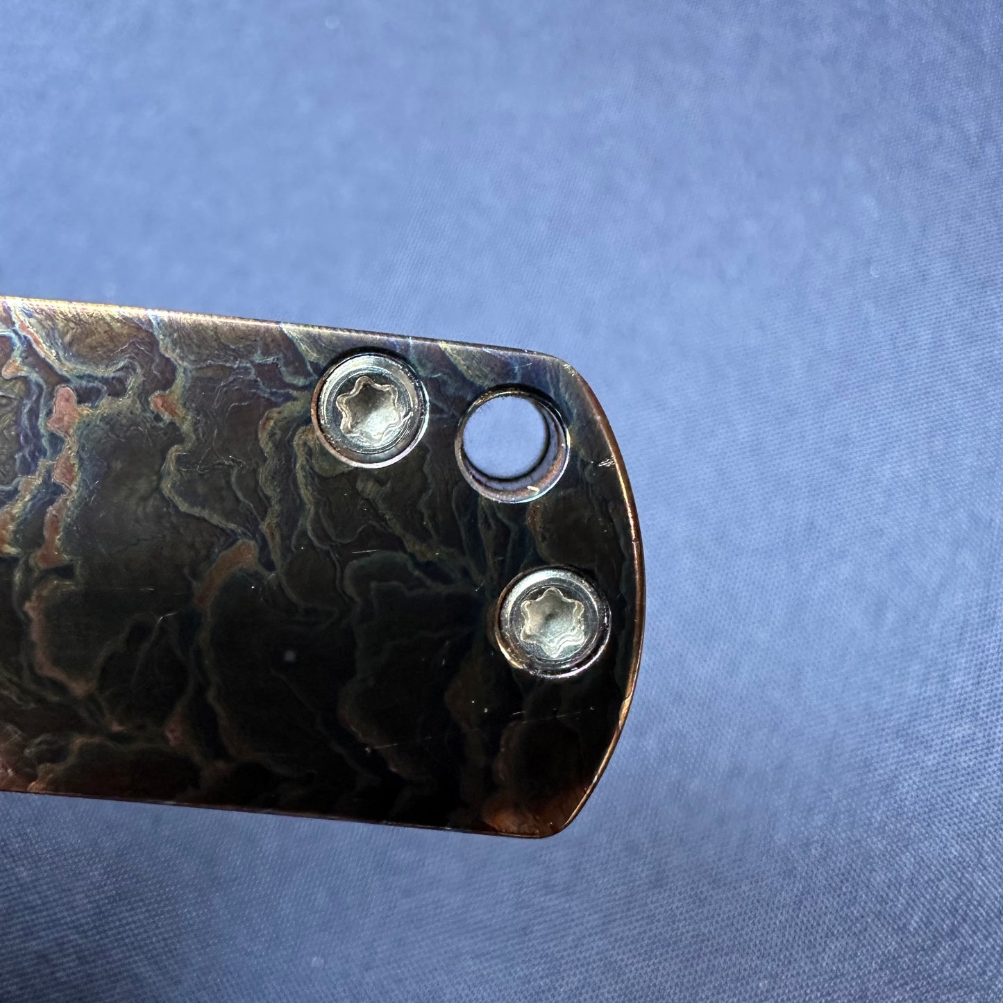 Chen Ziping CH1005 Lightning Strike Timascus — 8/10, knife only.