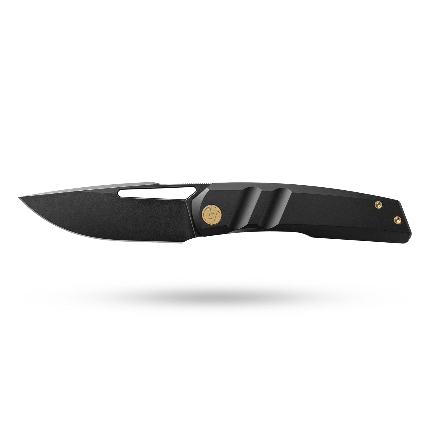 Sworf T077 Damascus Carbon fiber handle Liner Lock slot deployment