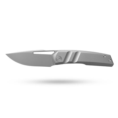 Sworf T077 Damascus Carbon fiber handle Liner Lock slot deployment