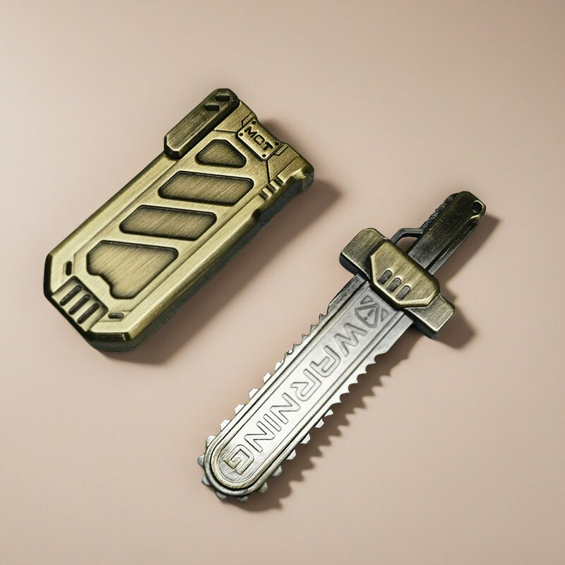 EDC MOT saw Sword Crack Pressure card-pushing mechanical portable high-end metal toy Trendy play stress-relieving fidget Spinner