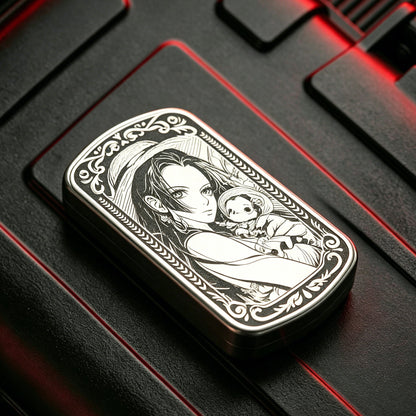 edc trine card relieving toy titanium alloy popa Coin stress-relieving magic tool fidget gyro handle piece
