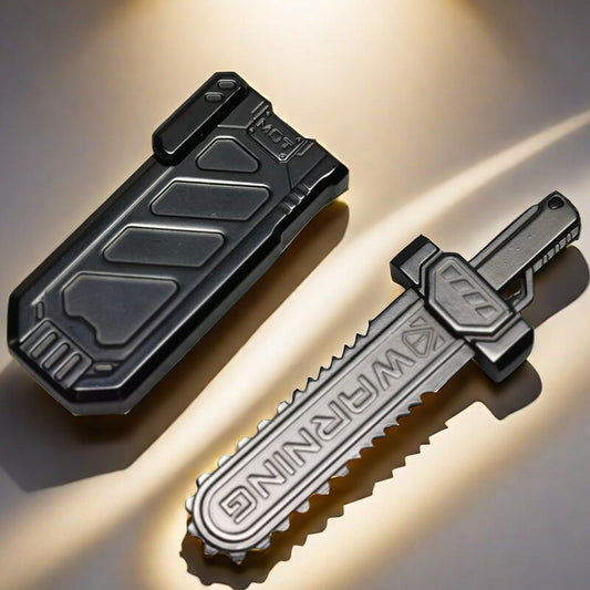 EDC MOT saw Sword Crack Pressure card-pushing mechanical portable high-end metal toy Trendy play stress-relieving fidget Spinner