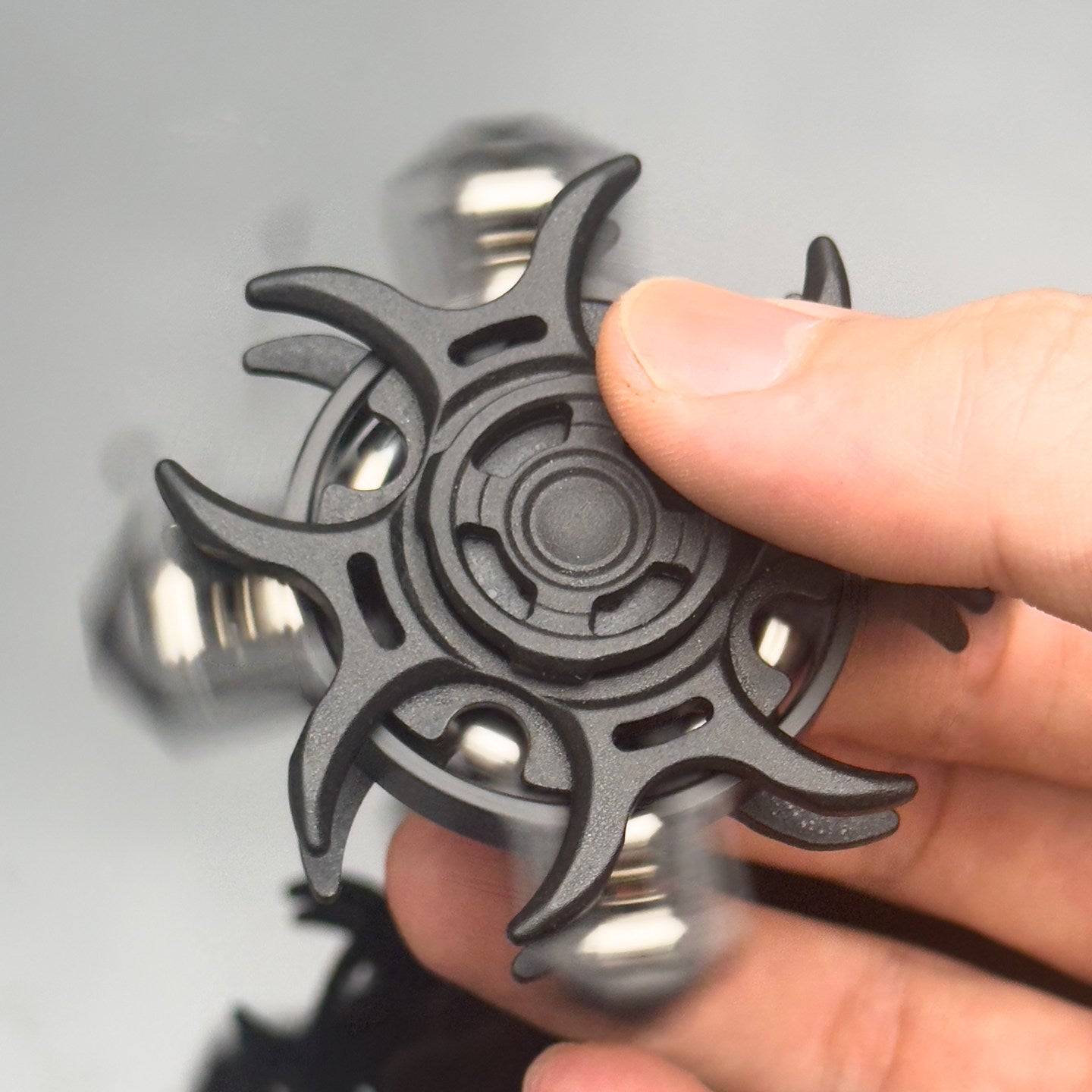 edc Stress-relieving Toy: Divine Oracle Fingertip Gyroscope Tuning Fork in Collaboration with Divine Realm Alloy Hand Play Piece, a cutting-edge black technology