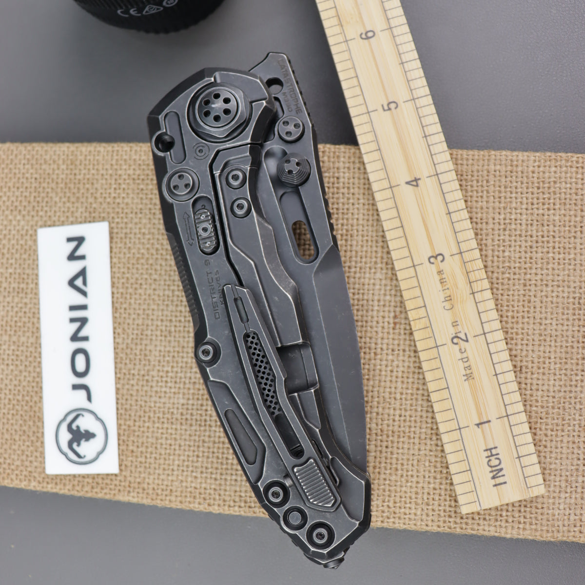 District 9 Catastrophe black stone wash finish