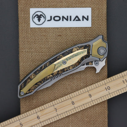 Maxace Rhino Copper Damascus