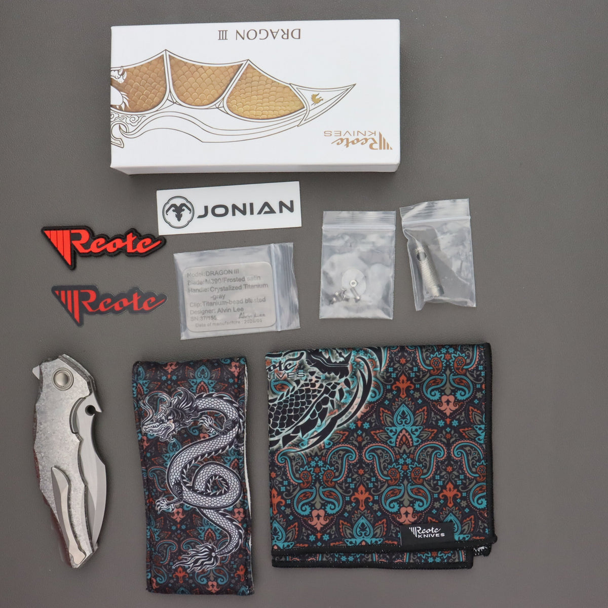 Reate Dragon 3 Ice Crystal Titanium