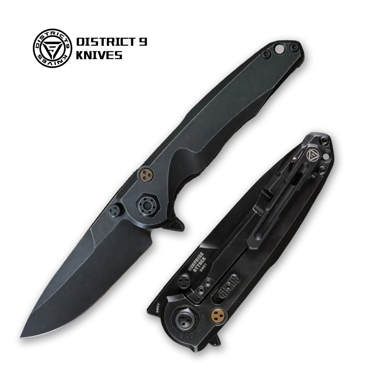 District 9 Surprise Attack black stonewash