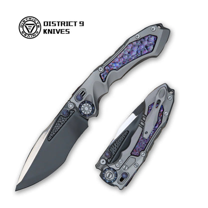 District 9 Rock Zirmascus Inlays DLC blade finish
