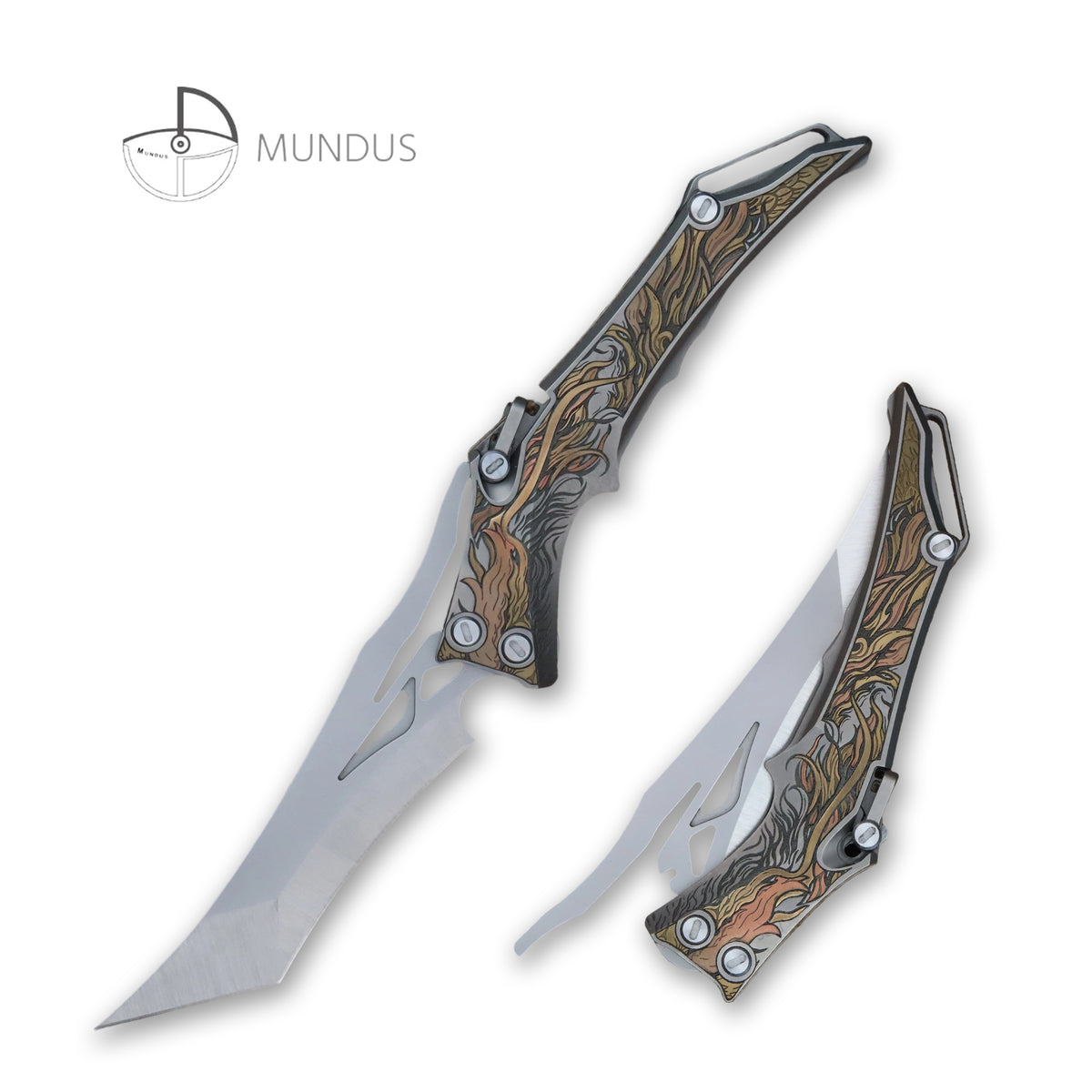 MUNDUS Dragon Slice Engraved handle
