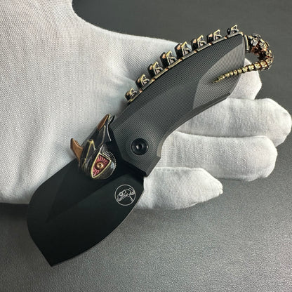 Gecko VIP exclusive version Blade Show custom limited black gold backspacer