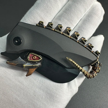 Gecko VIP exclusive version Blade Show custom limited black gold backspacer