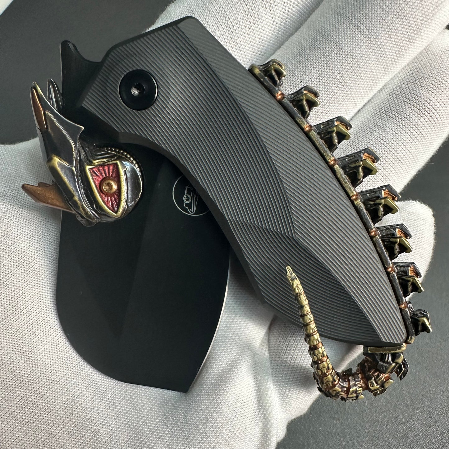 Gecko VIP exclusive version Blade Show custom limited black gold backspacer