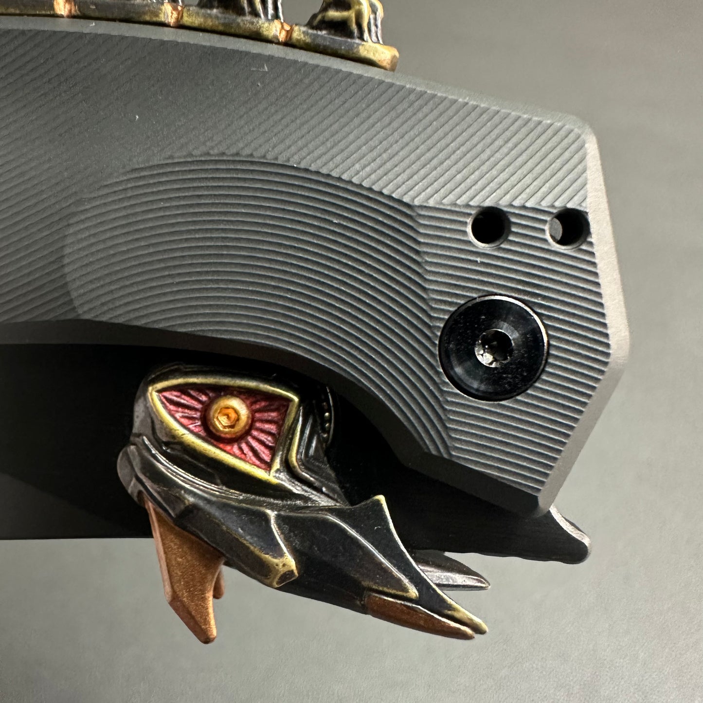Gecko VIP exclusive version Blade Show custom limited black gold backspacer