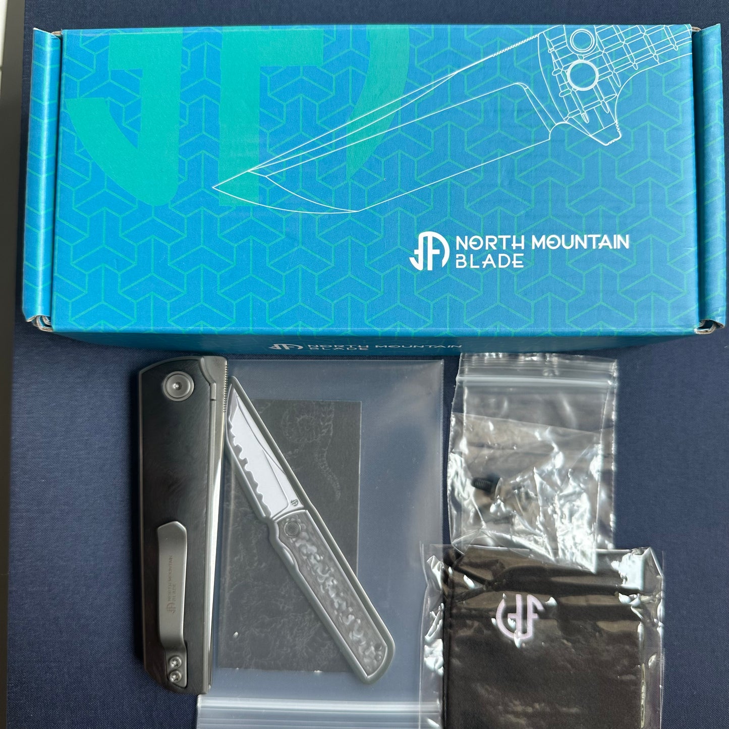 North Mountian Blade Chop4 lronwood handle multi-layer blade steel