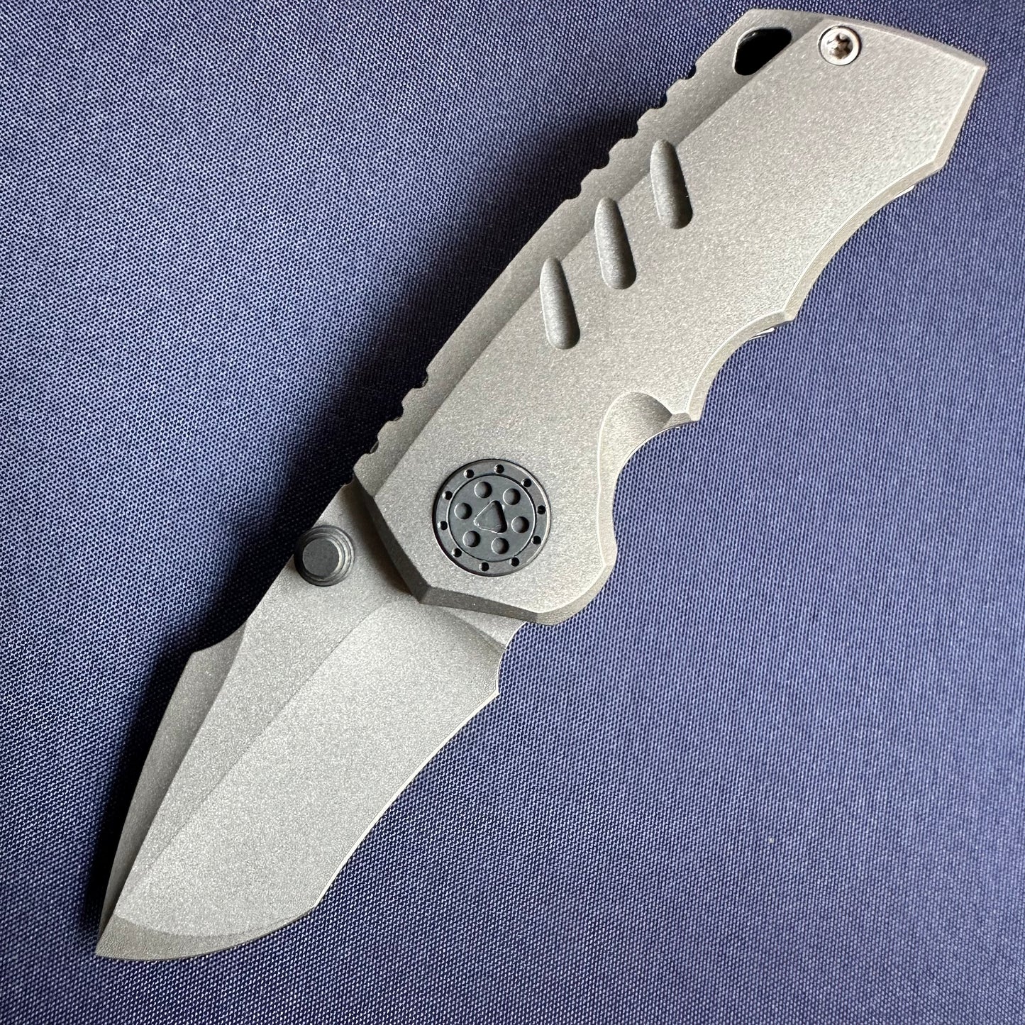 SANGYUTOU Fat Snow Titanium handle M390 blade steel micro folding knife