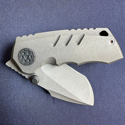 SANGYUTOU Fat Snow Titanium handle M390 blade steel micro folding knife