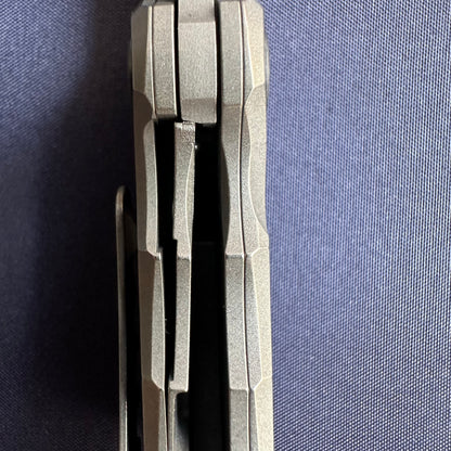 SANGYUTOU Fat Snow Titanium handle M390 blade steel micro folding knife