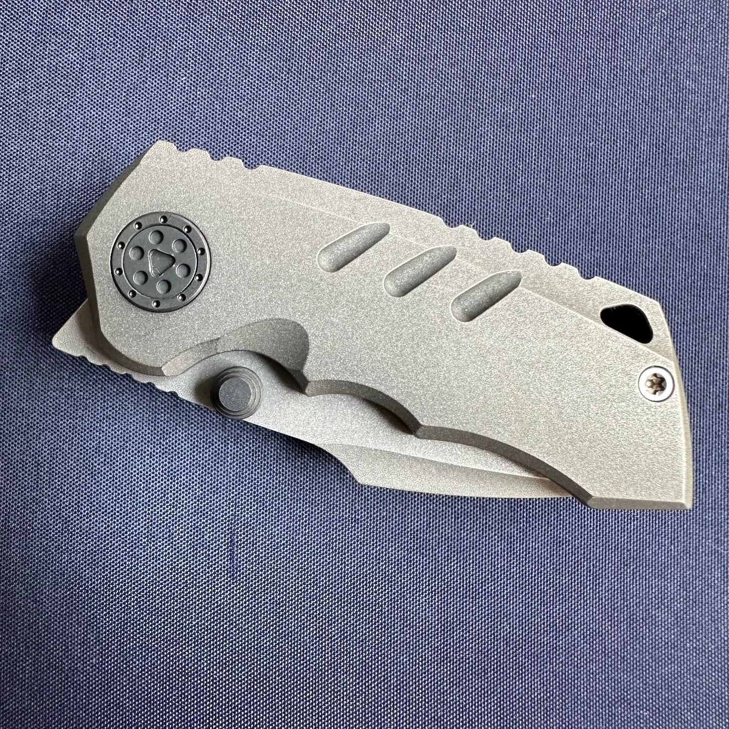 SANGYUTOU Fat Snow Titanium handle M390 blade steel micro folding knife