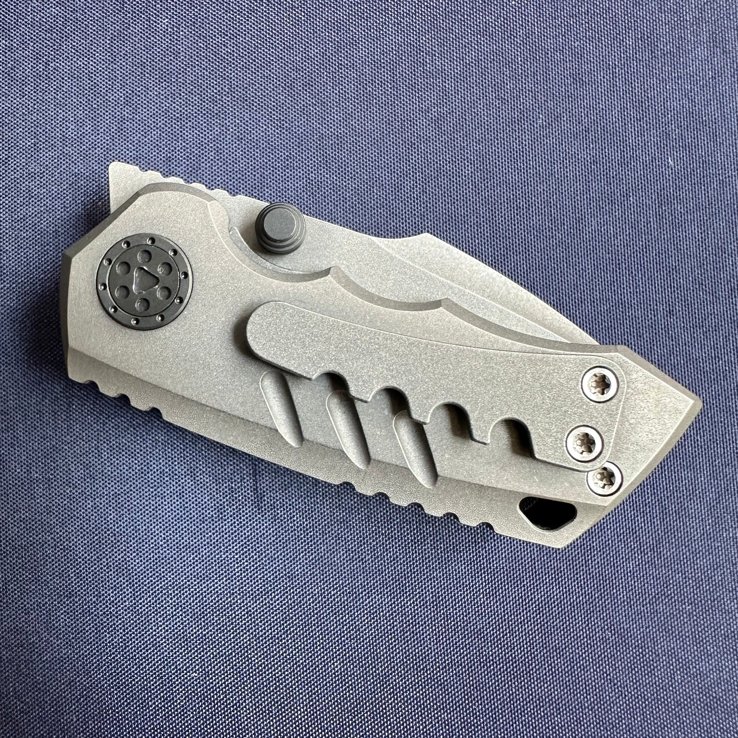 SANGYUTOU Fat Snow Titanium handle M390 blade steel micro folding knife