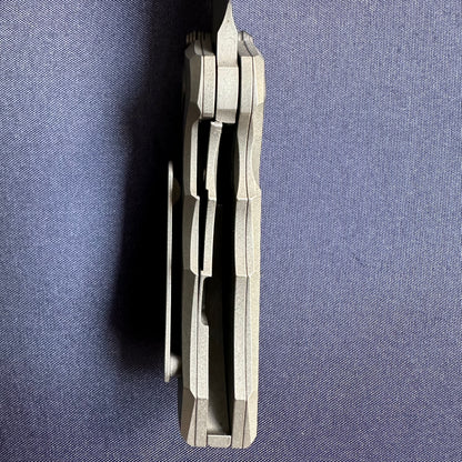 SANGYUTOU Fat Snow Titanium handle M390 blade steel micro folding knife