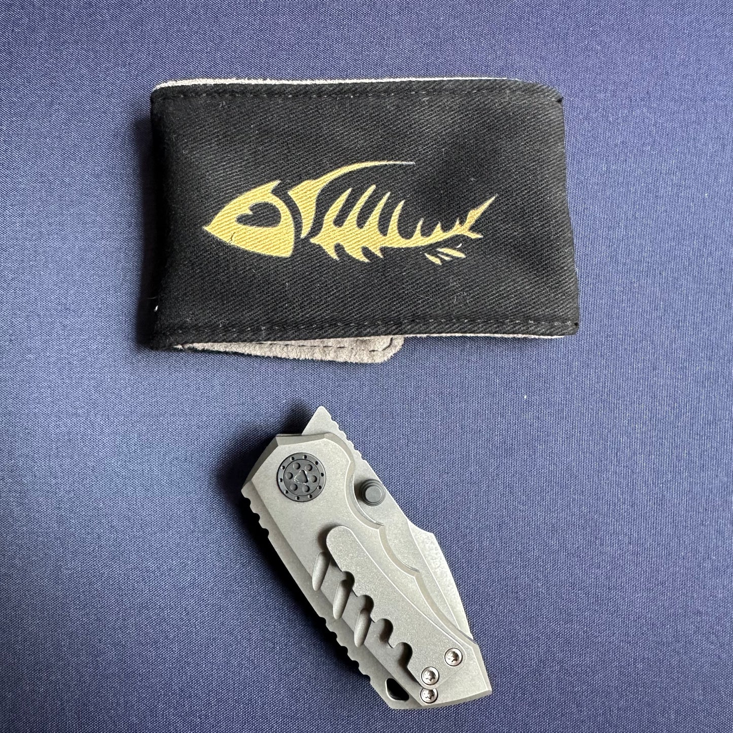 SANGYUTOU Fat Snow Titanium handle M390 blade steel micro folding knife