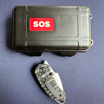SANGYUTOU Fat Soul carbon fiber scales M390 blade steel micro folding knife