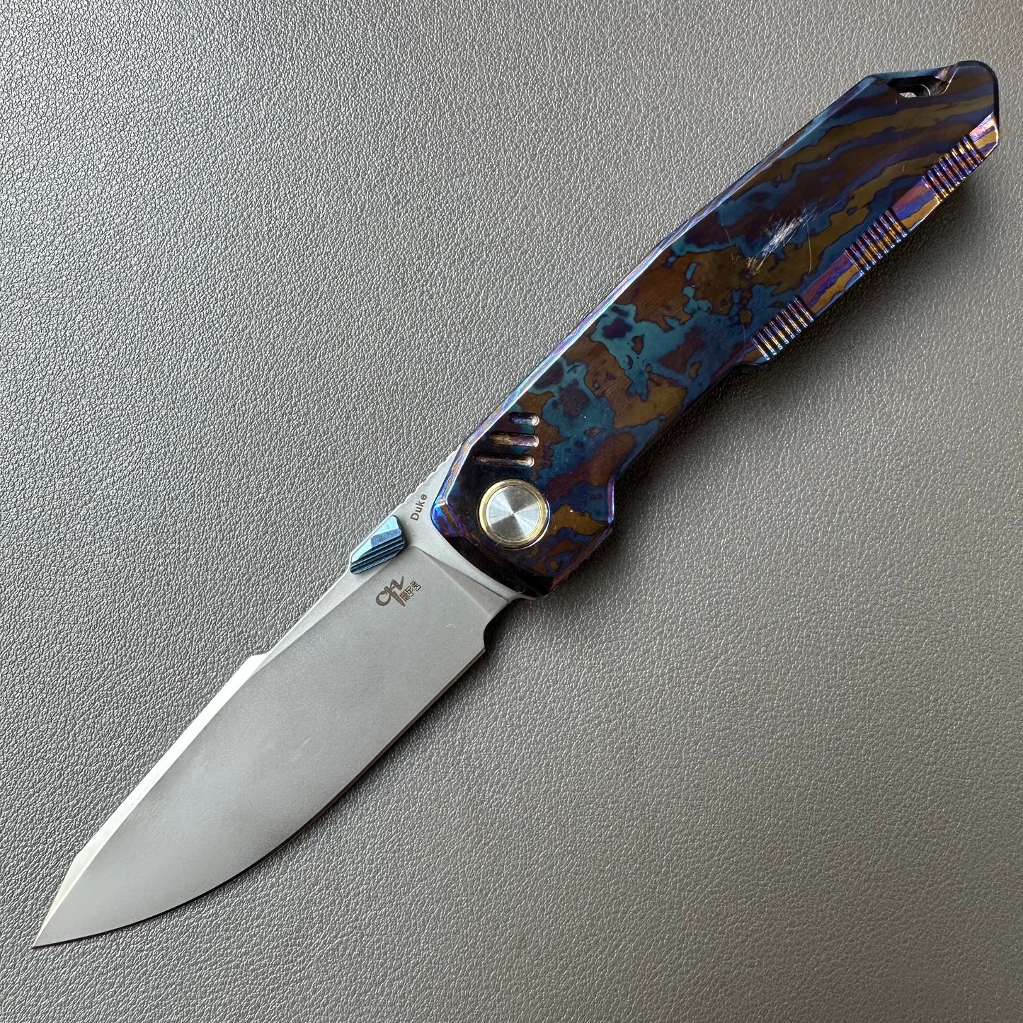 Chen Ziping CHduke "Duke" Timascus — 8/10 condition, knife only.