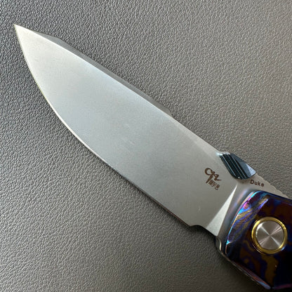 Chen Ziping CHduke "Duke" Timascus — 8/10 condition, knife only.