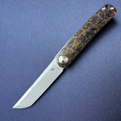 Chen Ziping CH1005 Lightning Strike Timascus — 8/10, knife only.