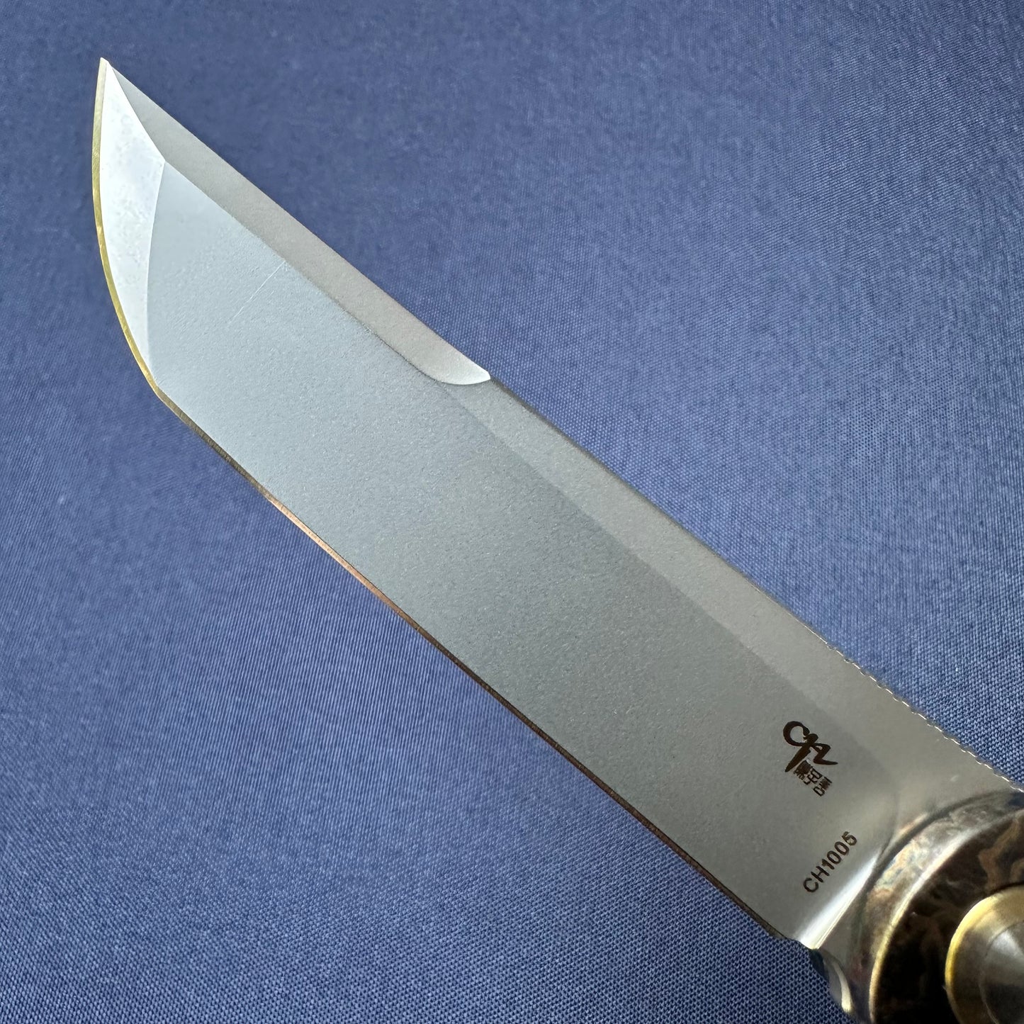 Chen Ziping CH1005 Lightning Strike Timascus — 8/10, knife only.