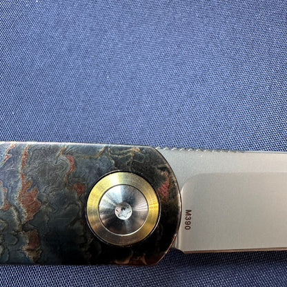Chen Ziping CH1005 Lightning Strike Timascus — 8/10, knife only.