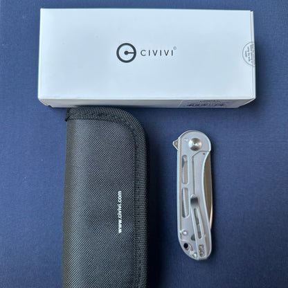 CIVIVI Elementum Flipper Knife Lexan Handle (2.96" D2 Blade) C907A-7