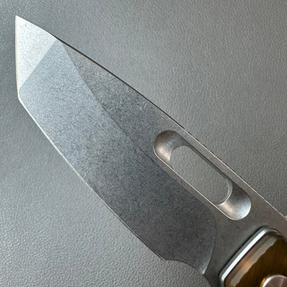 SRM 14C28N steel Ultem handle stone wash finish  — 8/10, knife only.
