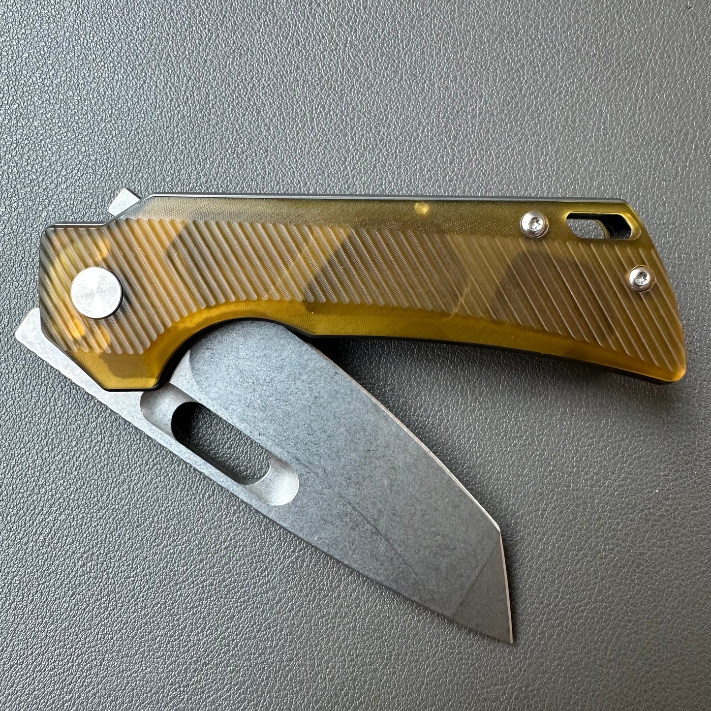 SRM 14C28N steel Ultem handle stone wash finish  — 8/10, knife only.