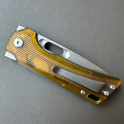 SRM 14C28N steel Ultem handle stone wash finish  — 8/10, knife only.