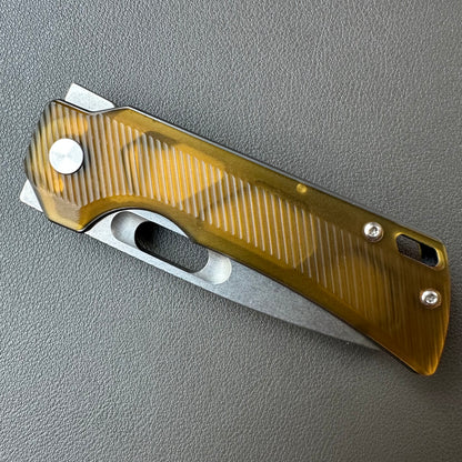 SRM 14C28N steel Ultem handle stone wash finish  — 8/10, knife only.