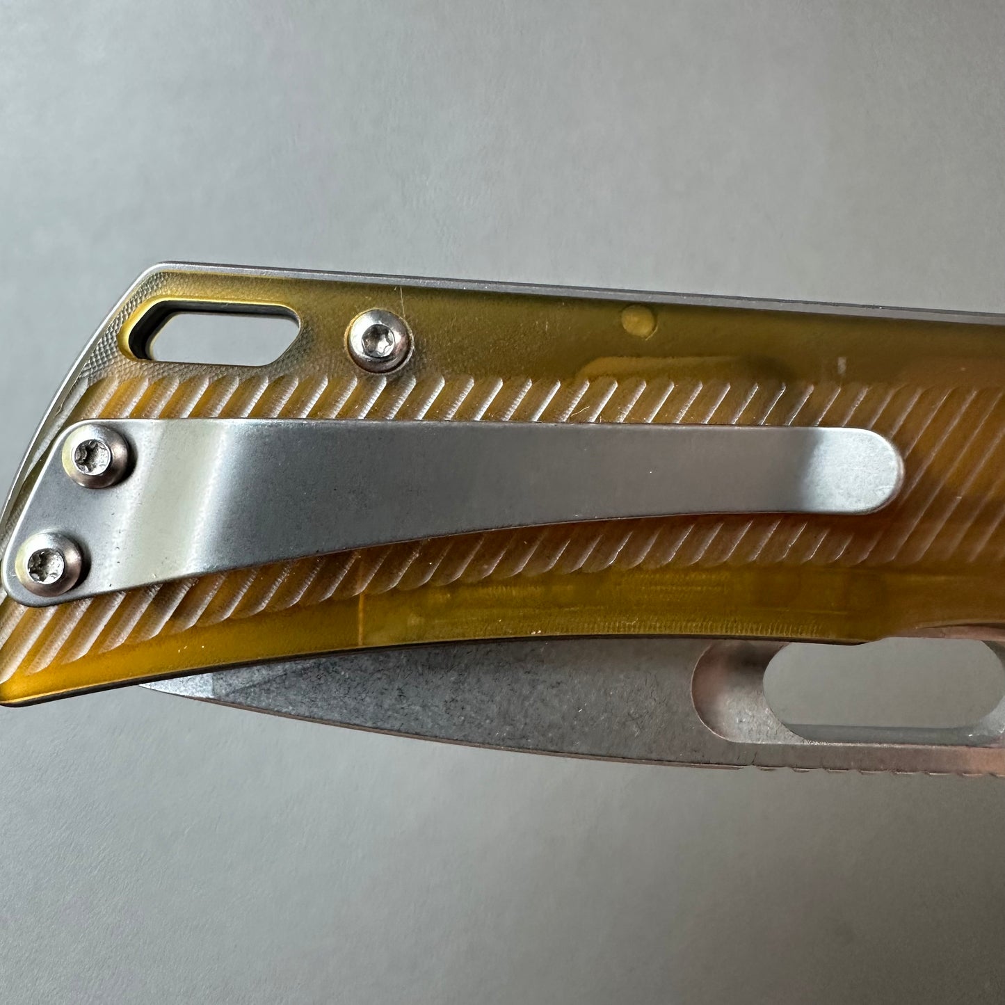 SRM 14C28N steel Ultem handle stone wash finish  — 8/10, knife only.