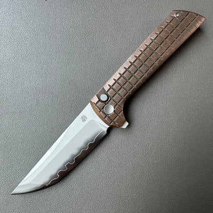 Chop2 copper handle flipper tab SLD-Magic steel button lock