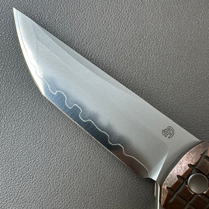 Chop2 copper handle flipper tab SLD-Magic steel button lock