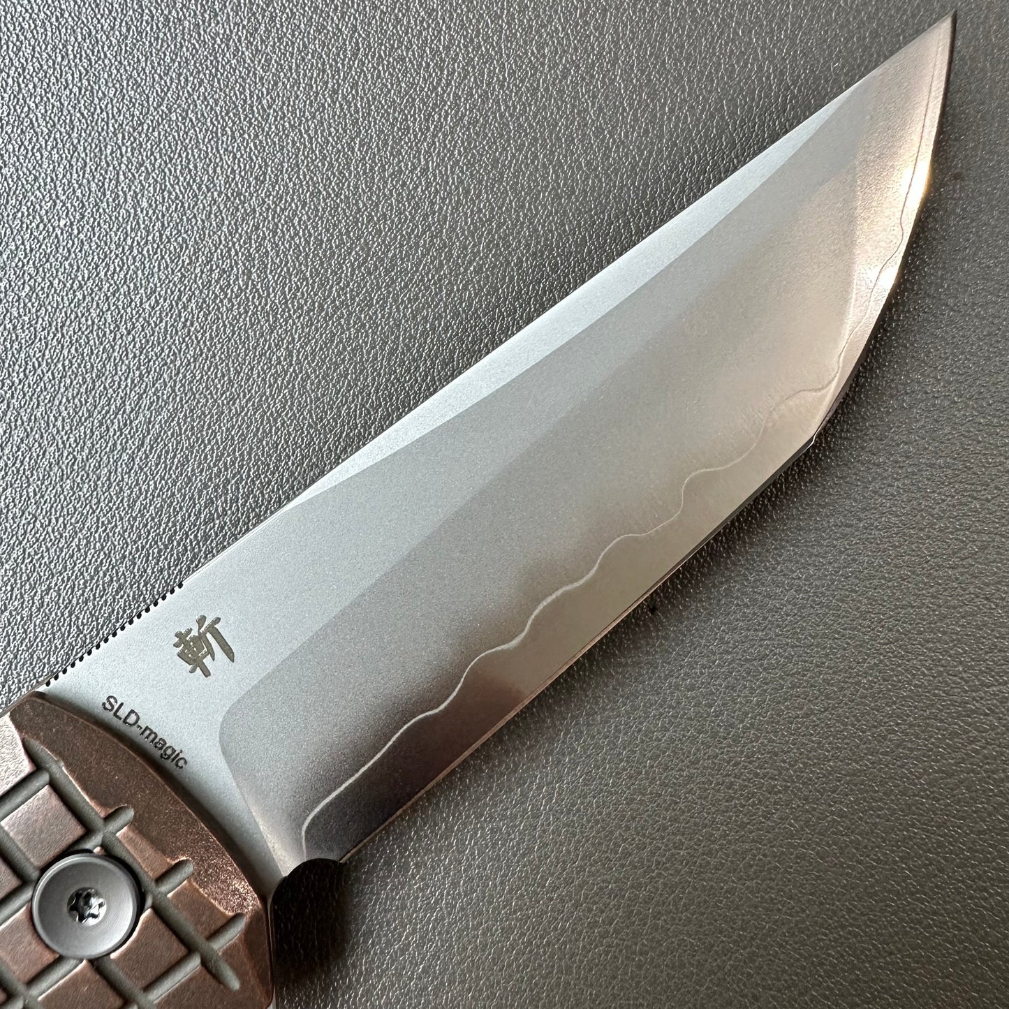 Chop2 copper handle flipper tab SLD-Magic steel button lock
