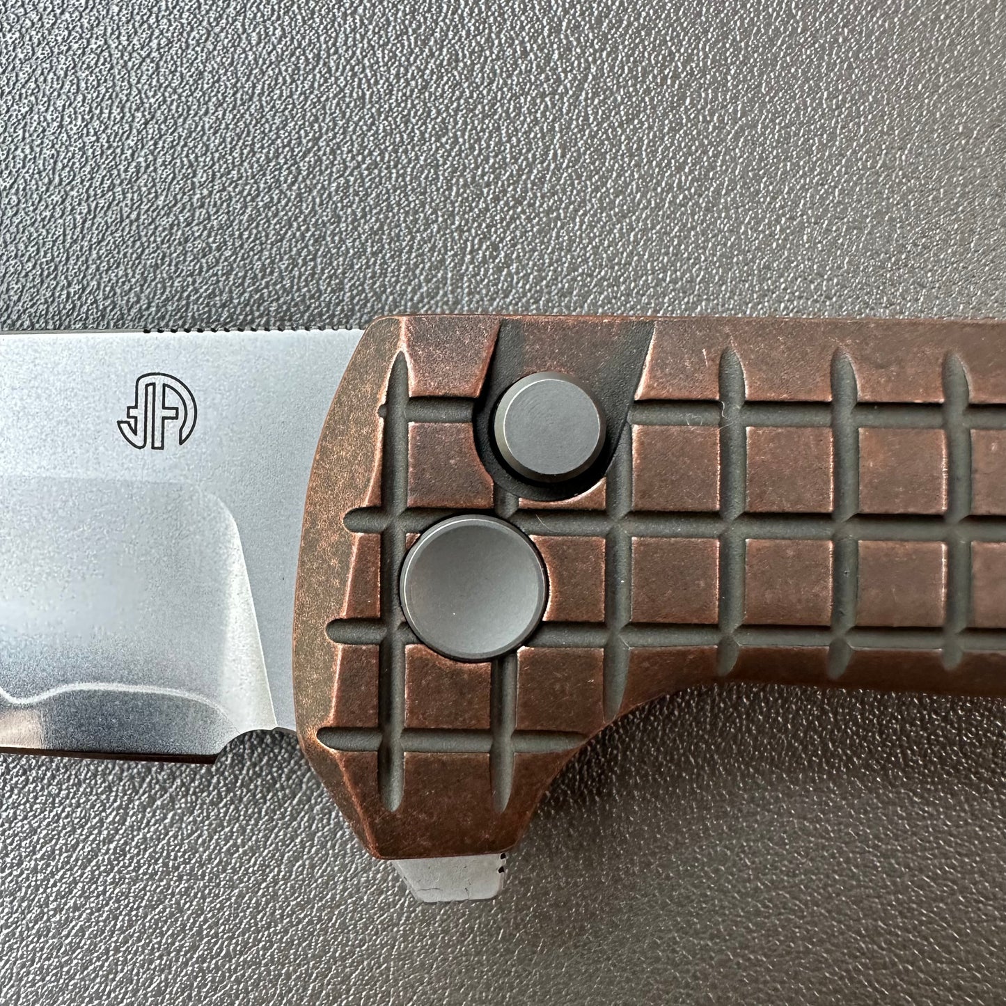 Chop2 copper handle flipper tab SLD-Magic steel button lock