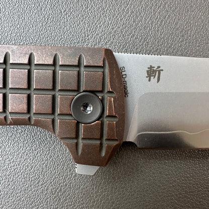 Chop2 copper handle flipper tab SLD-Magic steel button lock