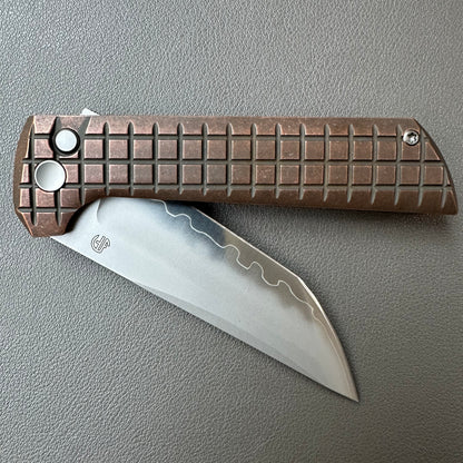 Chop2 copper handle flipper tab SLD-Magic steel button lock