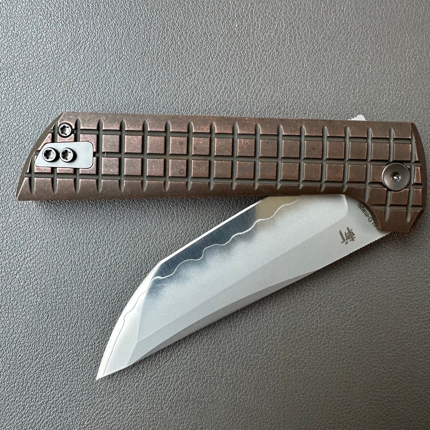 Chop2 copper handle flipper tab SLD-Magic steel button lock