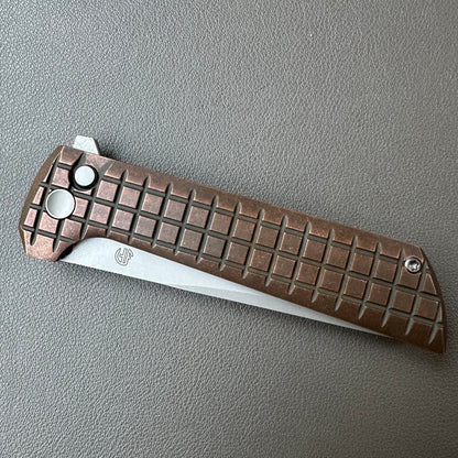 Chop2 copper handle flipper tab SLD-Magic steel button lock