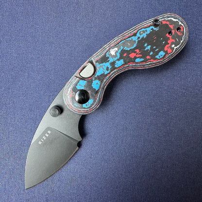 Kizer Microbe Fat Carbon Fiber handle M390