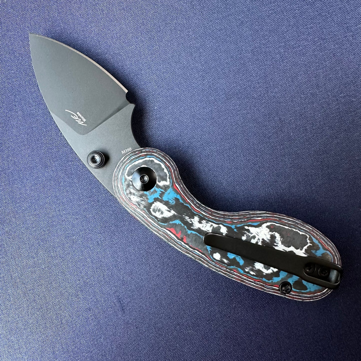 Kizer Microbe Fat Carbon Fiber handle M390