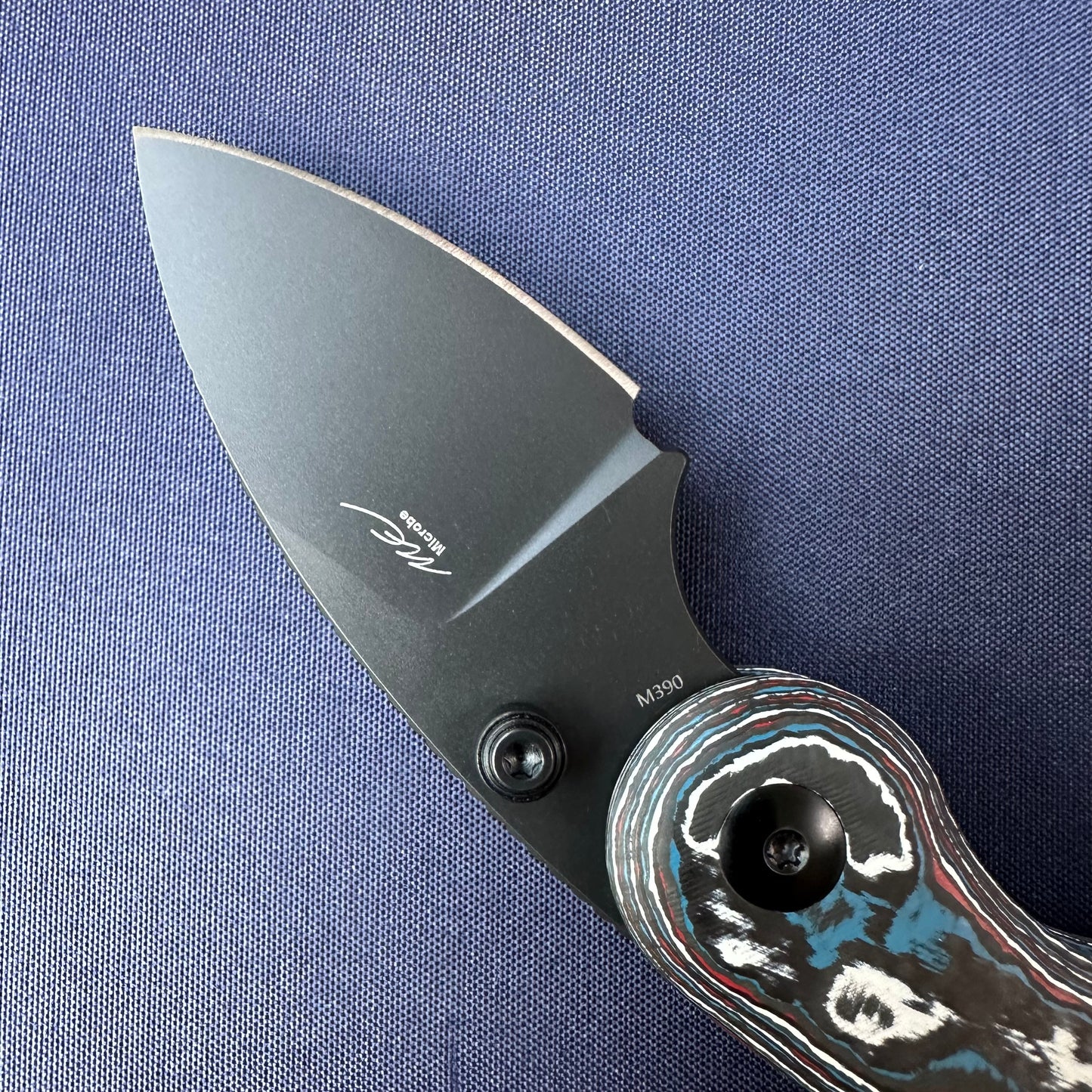 Kizer Microbe Fat Carbon Fiber handle M390
