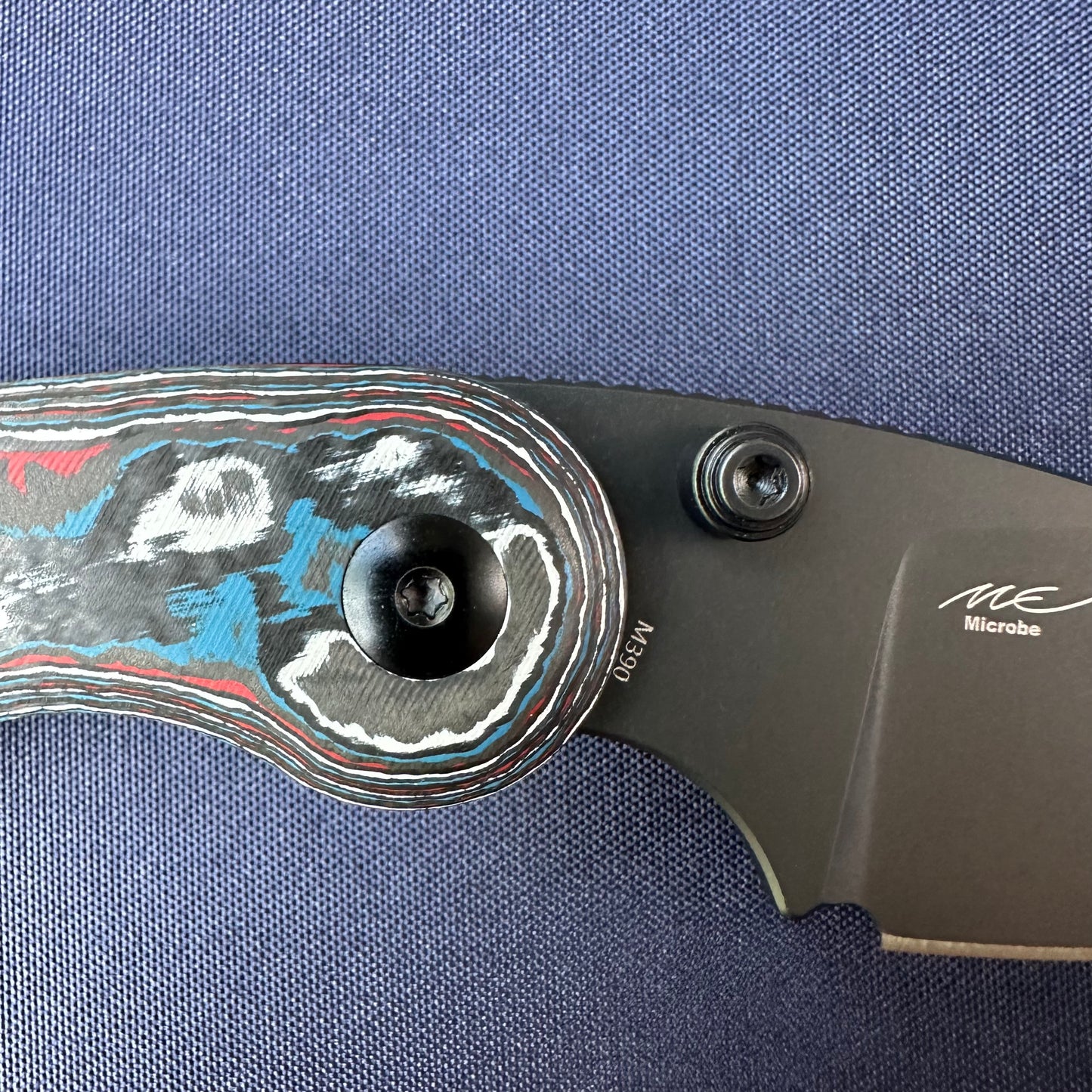 Kizer Microbe Fat Carbon Fiber handle M390