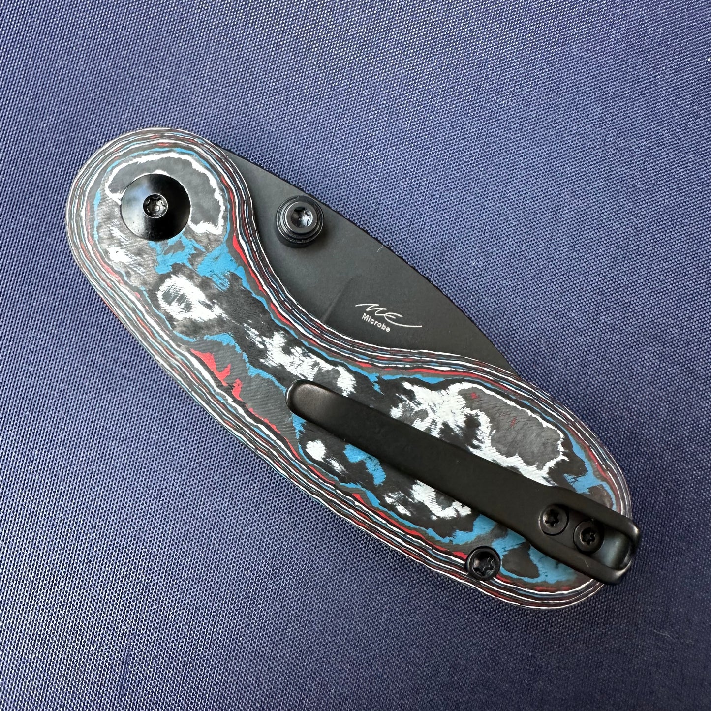 Kizer Microbe Fat Carbon Fiber handle M390